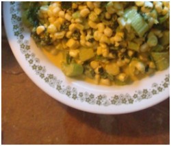 Raw Food Recipe - Coconut Curry Corn Salad